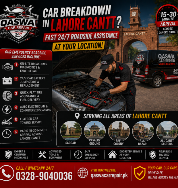 roadside assistance in Cantt Lahore
