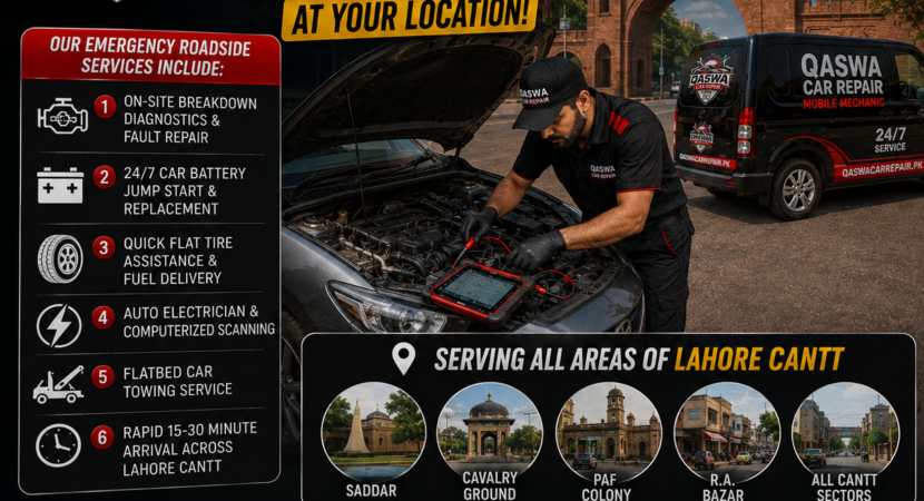 roadside assistance in Cantt Lahore